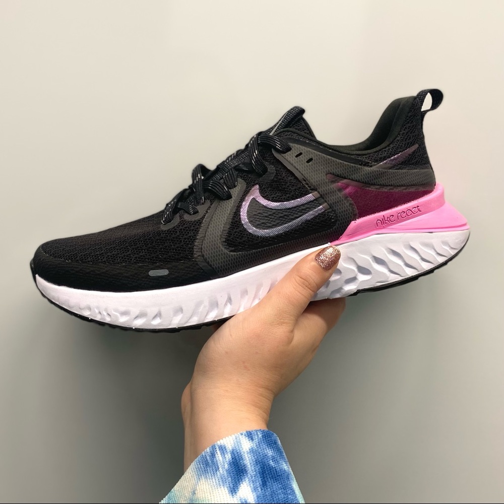 NEW Nike Legend React 2 Black, Grey, Psychic Pink
